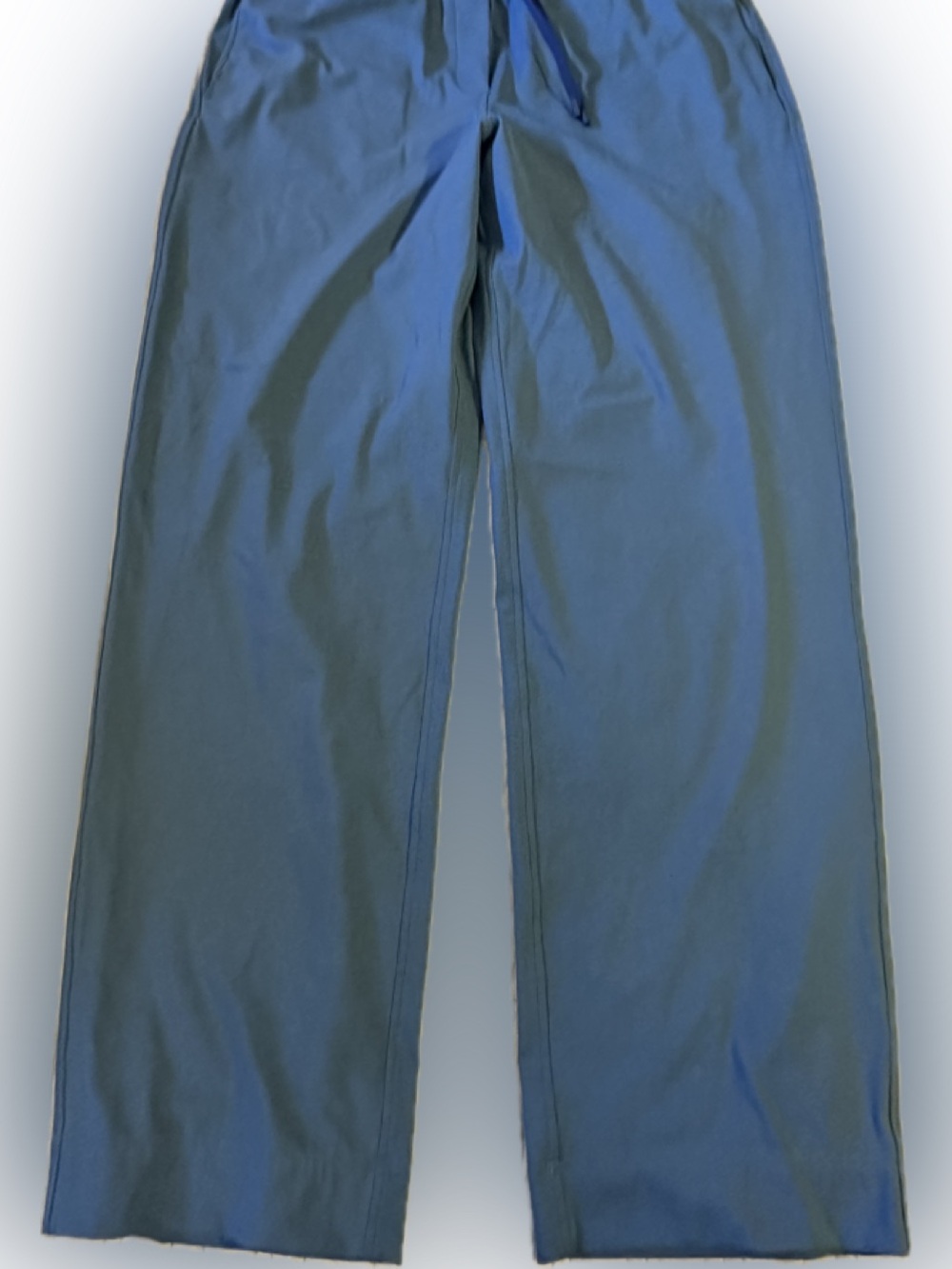 Lululemon Relaxed-Fit Blue Jogger Pants with Drawstring Waist M square dot